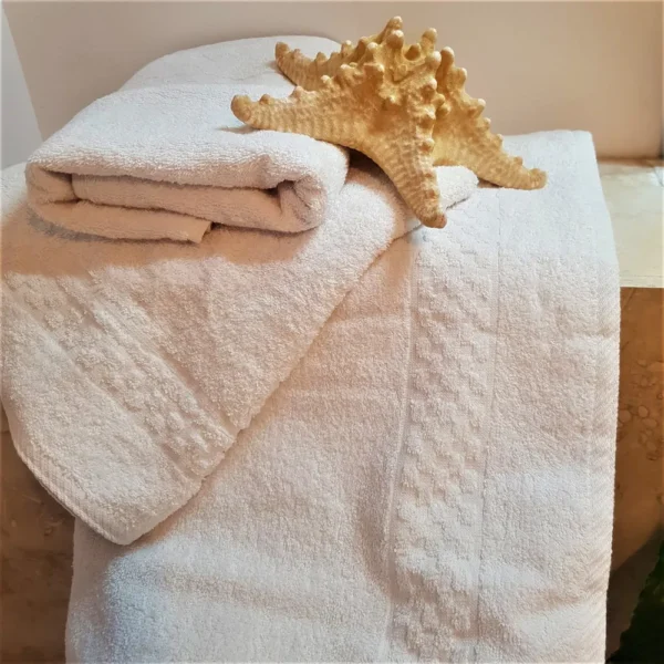 Prosop baie Kotonia Home Caro - 100% bumbac, alb