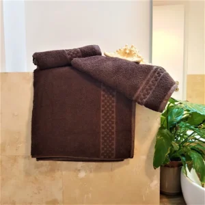 Prosop baie Kotonia Home Caro - 100% bumbac, maro
