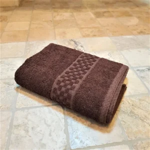 Prosop baie Kotonia Home Caro - 100% bumbac, maro - imagine 6