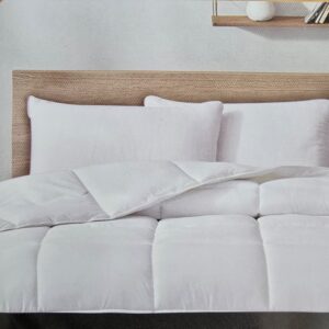 Perna pentru dormit Kotonia Home - 50x70 cm, 600 g/mp puf siliconizat, alba - imagine 4