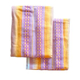 Pachet 4 Fete de perna Kotonia Home, 100% bumbac, finet color, dimensiunea 50x80 cm, S18
