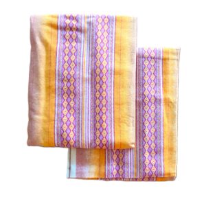 Pachet 4 Fete de perna Kotonia Home, 100% bumbac, finet color, dimensiunea 50x80 cm, S18