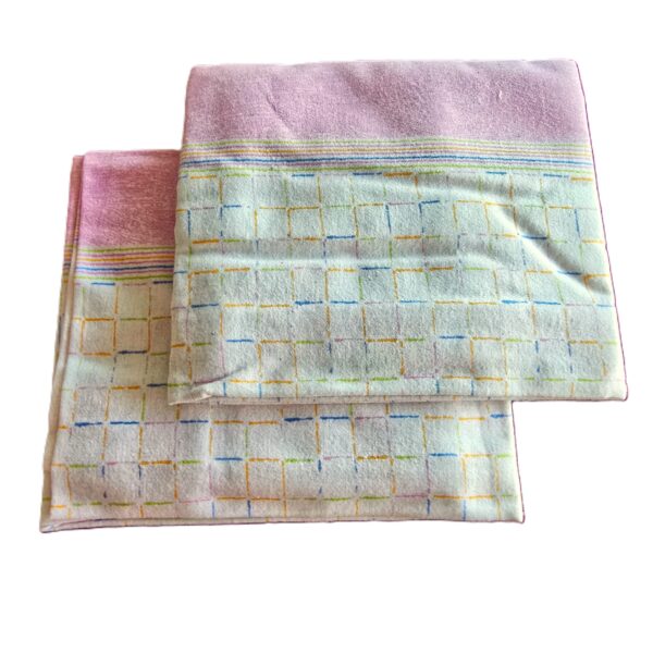 Set 2 Fete de perna Kotonia Home, 100% bumbac, finet color, dimensiunea 50x80 cm, 08