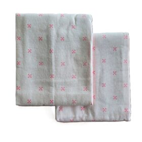Set 2 Fete de perna Kotonia Home, 100% bumbac, finet color, dimensiunea 50x80 cm, 20