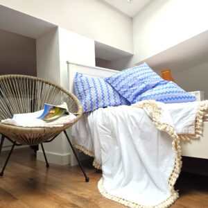 Set 2 Fete de perna Kotonia Home, 100% bumbac, finet color, dimensiunea 50x80 cm, 02 - imagine 2