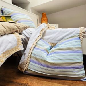 Set 2 Fete de perna Kotonia Home, 100% bumbac, finet color, dimensiunea 50x80 cm, 04