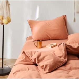 Set 2 Fete de perna Kotonia Home, 100% bumbac, ranforce color uni, cacao - imagine 3