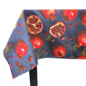 Fata de masa Kotonia Home Exotic 3D- 100% bumbac, creton impermeabil, 180x220 cm, decor felii de rodie - imagine 5