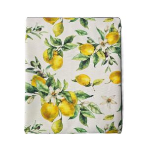 Fata de masa Kotonia Home Exotic - 100% bumbac, creton impermeabil, 180x220 cm, decor 3D lamai inflorit - imagine 2