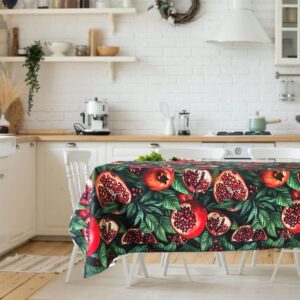 Fata de masa Kotonia Home Exotic 3D- 100% bumbac, creton impermeabil, 180x220 cm, decor rodii