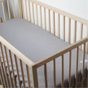Pachet patut Kotonia Home Bebe - ranforce, 100 % bumbac, cearceaf pat si husa cu elastic, decor elefantei - imagine 9