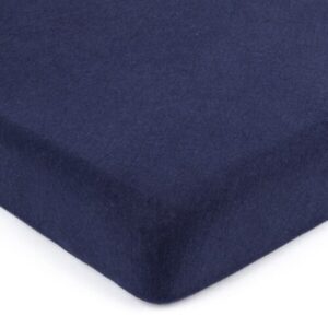 Husa pat cu elastic Kotonia Home - Tricot, 100% bumbac, bleumarin - imagine 2