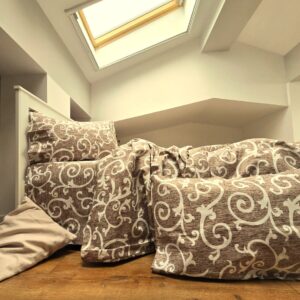 Lenjerie de pat 2 persoane, tesatura clasica neteda, 100% bumbac, decor floral - 07 - imagine 5