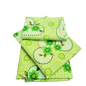 Lenjerie de pat 2 persoane, tesatura clasica neteda, 100% bumbac, decor floral - 13 - imagine 4