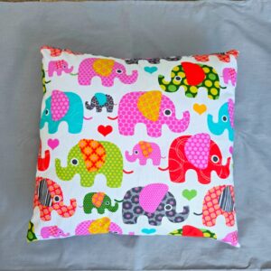 Pachet patut Kotonia Home Bebe - ranforce, 100 % bumbac, cearceaf pat si husa cu elastic, decor elefantei - imagine 8