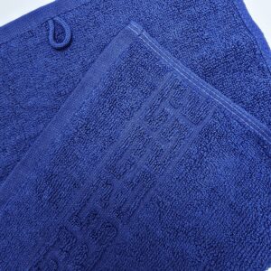 Prosop baie Greek Border Jacquard Plush Luxury - 100% Bumbac, 500g/mp, bleumarin - imagine 3