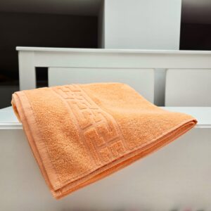 Prosop baie Greek Border Jacquard Plush Luxury - 100% Bumbac, 500g/mp, somon