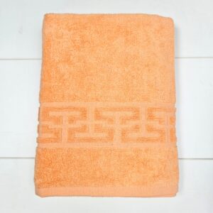 Prosop baie Greek Border Jacquard Plush Luxury - 100% Bumbac, 500g/mp, somon - imagine 2