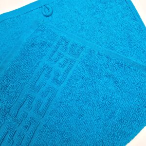 Prosop baie Greek Border Jacquard Plush Luxury - 100% Bumbac, 500g/mp, turquoise - imagine 5