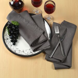 10 Servetele masa Kotonia Home Hotel, 100% bumbac, Ranforce, dimensiunea 35x35 cm, gri antracit