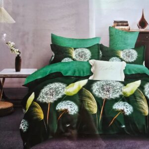 Lenjerie finet gros 3D Noa XXL - 6 piese, decor floral 05