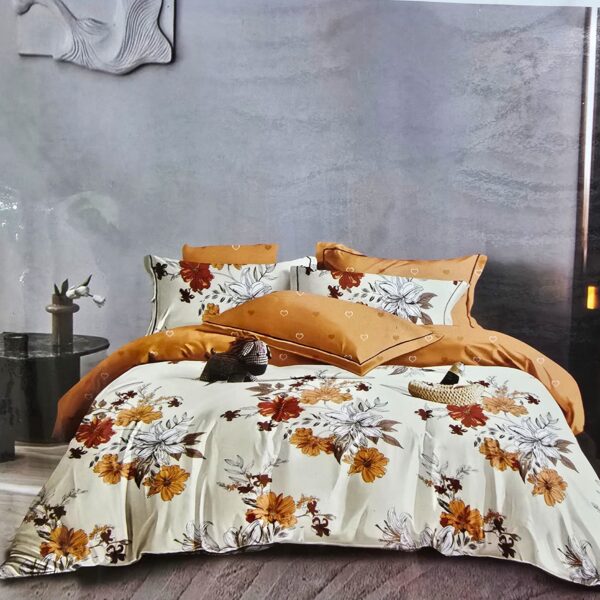 Lenjerie finet gros 3D Noa XXL - 6 piese, decor floral 06