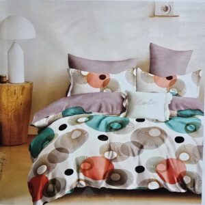 Lenjerie finet gros 3D Noa XXL - 6 piese, decor geometric 07