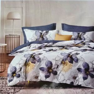 Lenjerie finet gros 3D Noa XXL - 6 piese, decor floral 10