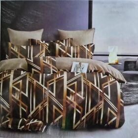 Lenjerie finet gros 3D Noa XXL - 6 piese, decor geometric 02