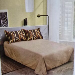 Lenjerie finet gros 3D Noa XXL - 6 piese, decor geometric 02 - imagine 2