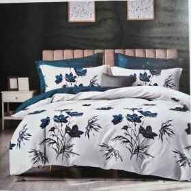 Lenjerie finet gros 3D Noa XXL - 6 piese, decor floral 03