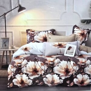 Lenjerie finet gros 3D Noa XXL - 6 piese, decor floral 32