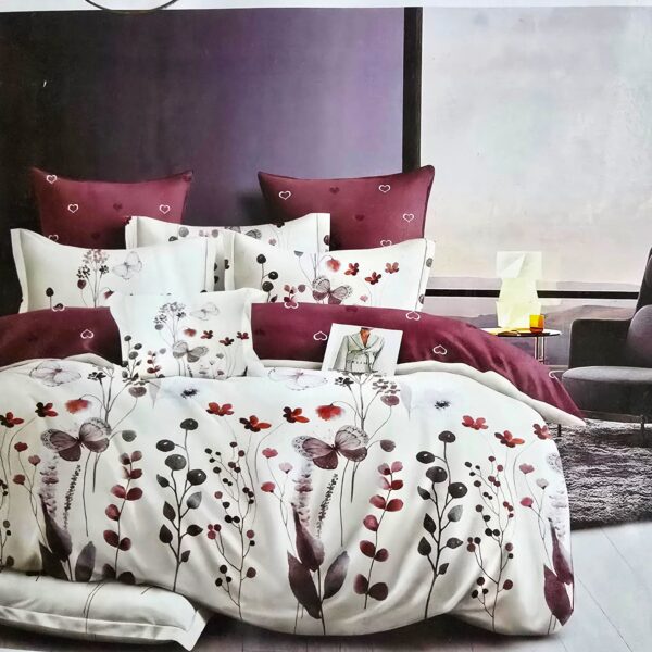 Lenjerie finet gros 3D Noa XXL - 6 piese, decor floral 38
