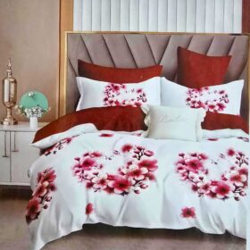 Lenjerie finet gros 3D Noa XXL - 6 piese, decor floral 43