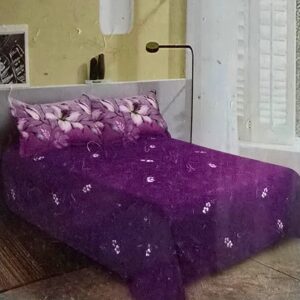 Lenjerie finet gros 3D Noa XXL - 6 piese, decor floral 45 - imagine 2