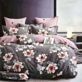 Lenjerie finet gros 3D Noa XXL - 6 piese, decor floral 37