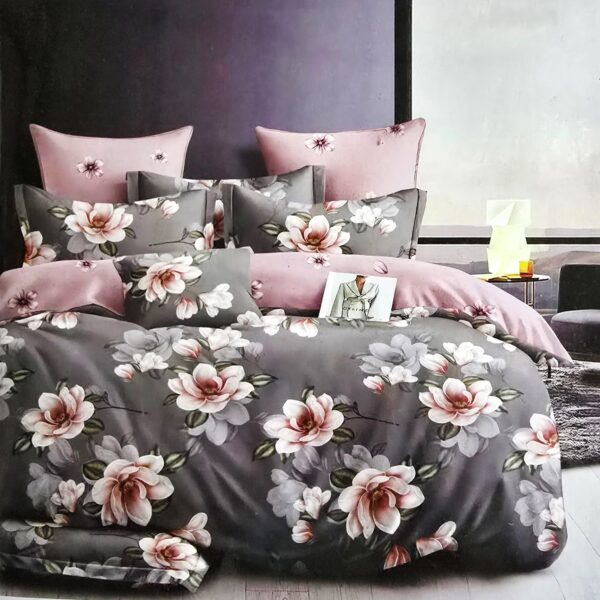 Lenjerie finet gros 3D Noa XXL - 6 piese, decor floral 37