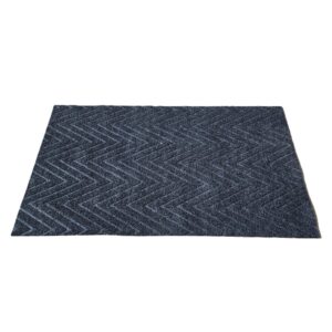 Covor de intrare antiderapant - zig zag uni - 45x75 cm - gri antracit - imagine 3