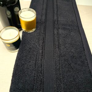 Prosop baie Plush Luxury Jacquard - 100% Bumbac, 650 g/mp, gri antracit - imagine 6