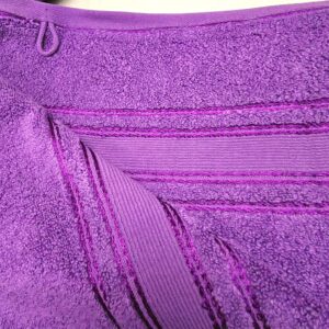 Prosop baie Plush Luxury Jacquard - 100% Bumbac, 650 g/mp, mov - imagine 4