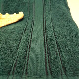 Prosop baie Plush Luxury Jacquard - 100% Bumbac, 650 g/mp, verde smarald - imagine 6