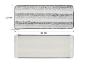 Set 2 rezerve mop pentru galeata cu mop plat, microfobra 12x32 cm - imagine 3