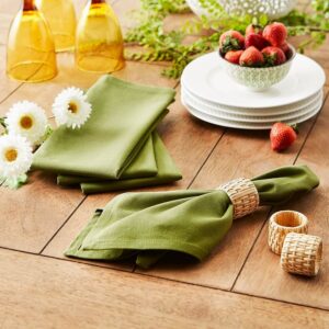10 Servetele masa Kotonia Home Hotel, 100% bumbac, creton, dimensiunea 40x40 cm, verde olive - imagine 4