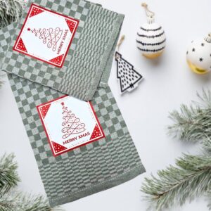 Set 2 prosoape bucatarie, 40x60 cm cu decor imprimat, de Craciun - 09