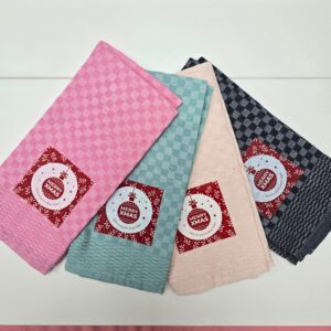 Set 2 prosoape bucatarie, 40x60 cm cu decor imprimat, de Craciun - 07 - imagine 2