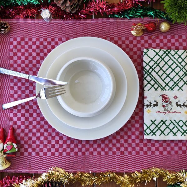 Set 2 prosoape bucatarie, 40x60 cm cu decor imprimat, de Craciun - 06