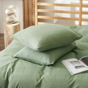 Set 2 Fete de perna Kotonia Home Hotel, 100% bumbac, Olandina color, dimensiunea 50x70 cm, verde salvie - imagine 2