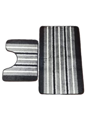 Set 2 covorase baie - cu membrana antiderapanta, 100% fibre sintetice, Sandy Valeria - imagine 3