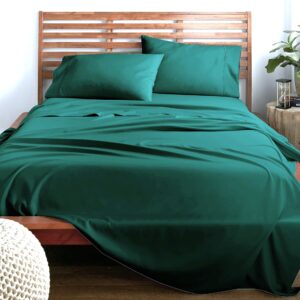 Cearceaf pentru pat Kotonia Home, 100% bumbac, ranforce color uni, aqua marine - imagine 2