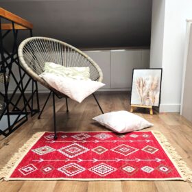 Covor cu tesatura plata cu decor traditional - Kilim cu doua fete - 02